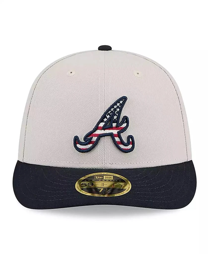 New Era Men's Black Atlanta Braves 2024 Fourth of July Low Profile 59FIFTY Fitted Hat 2