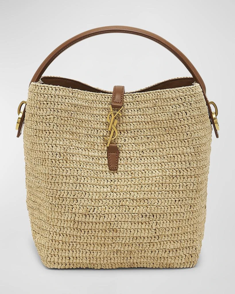 Yves Saint Laurent Le 37 Raffia Bucket Bag 1