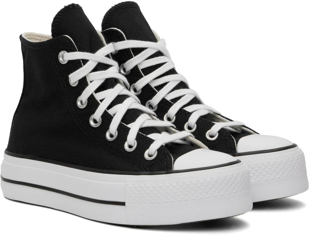 Converse Black Chuck Taylor All Star Canvas Platform High Top Sneakers 4