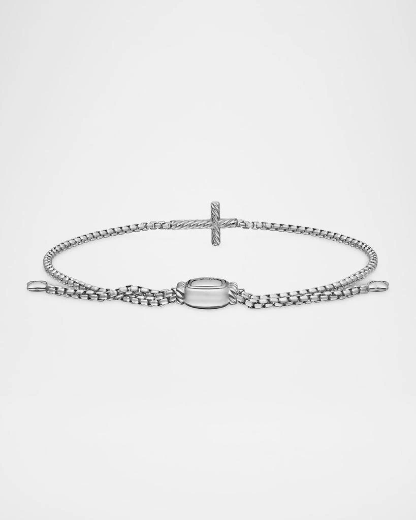 David Yurman Cross Chain Bracelet with Diamonds in Silver, 1.7mm 5
