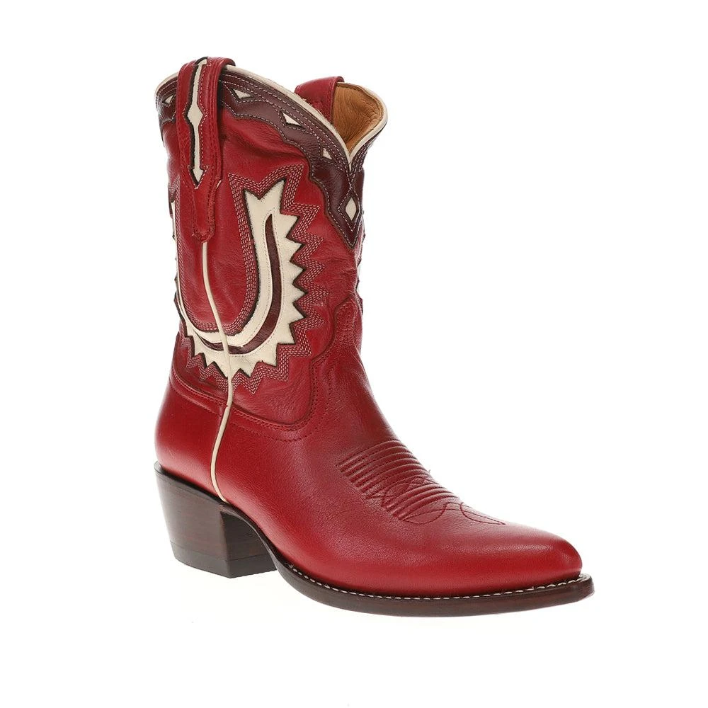 Tecovas The Jolene Inlay Pointed Toe Cowboy Booties 2