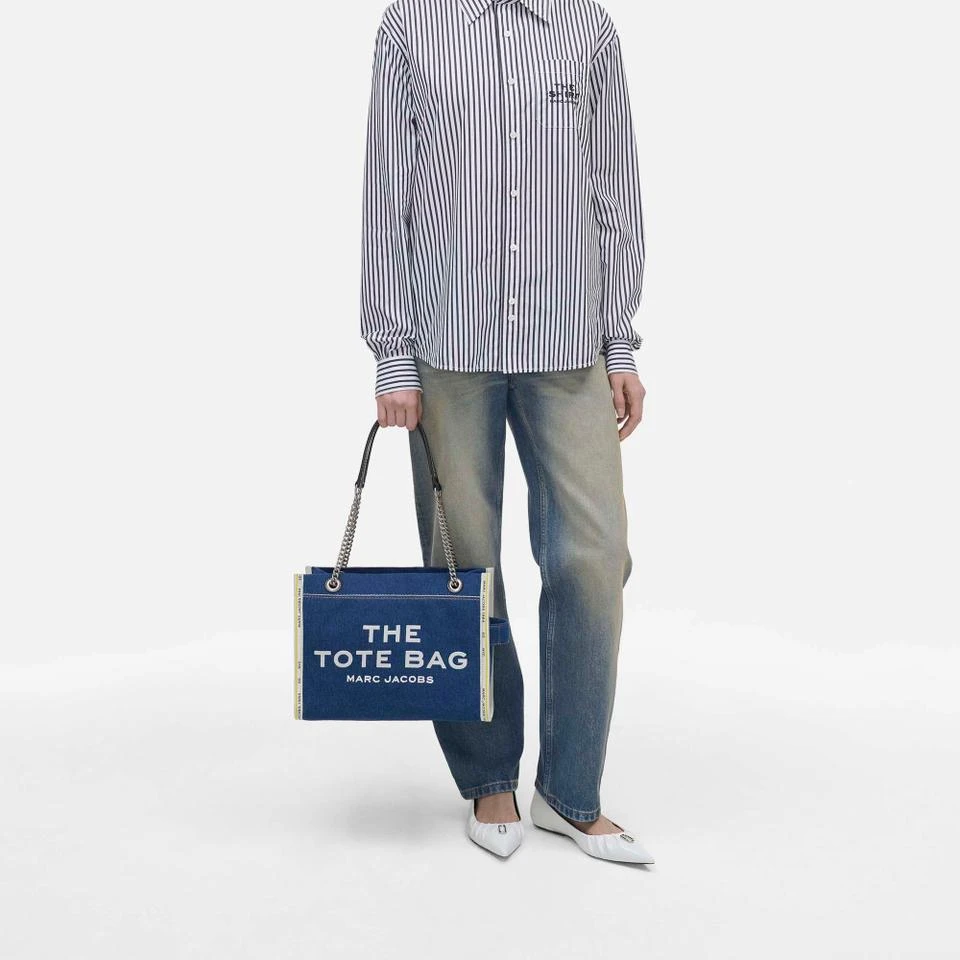 Marc Jacobs Marc Jacobs The Denim Medium Tote Bag 4