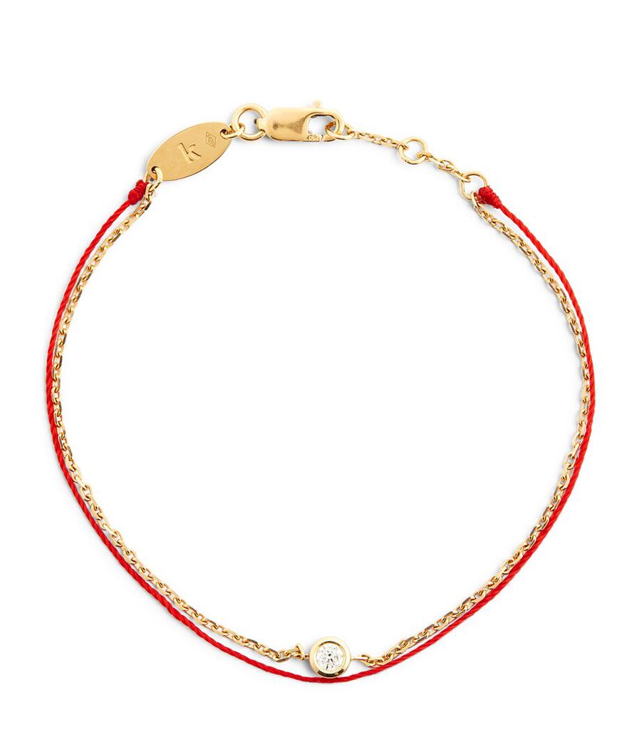 Redline Yellow Gold and Diamond Pure Duo Bracelet