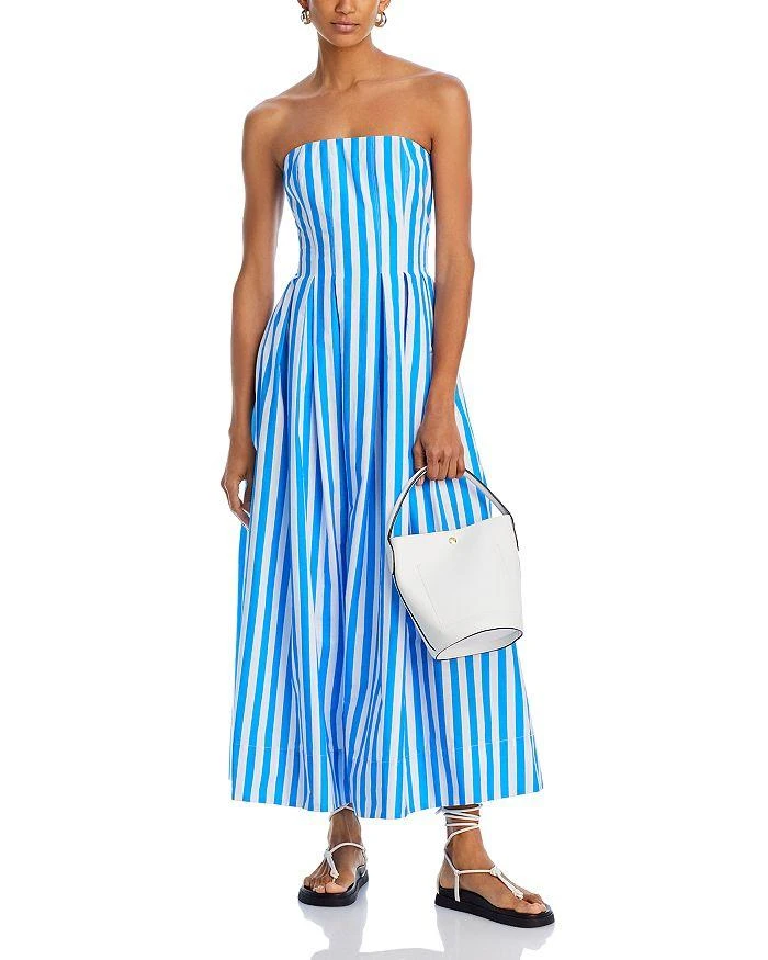 AQUA Strapless Striped Maxi Dress - 100% Exclusive 3