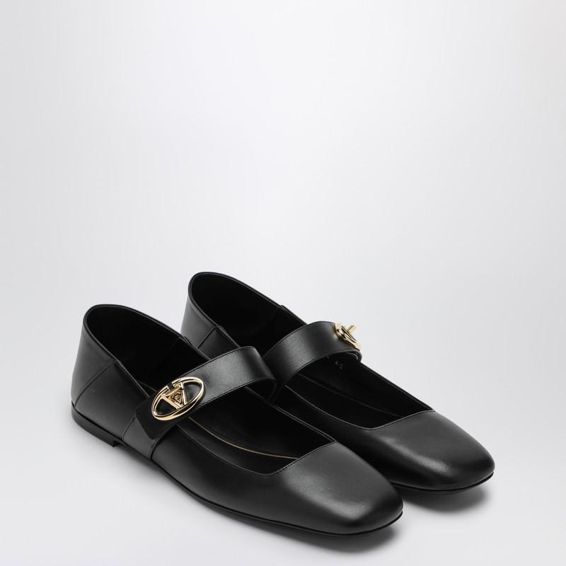 Valentino Ballerina Mary-Jane Vlogo locker black - Shoes