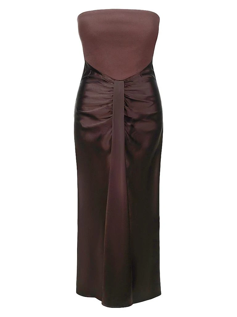 Staud Wayfaring Strapless Draped Gown 1