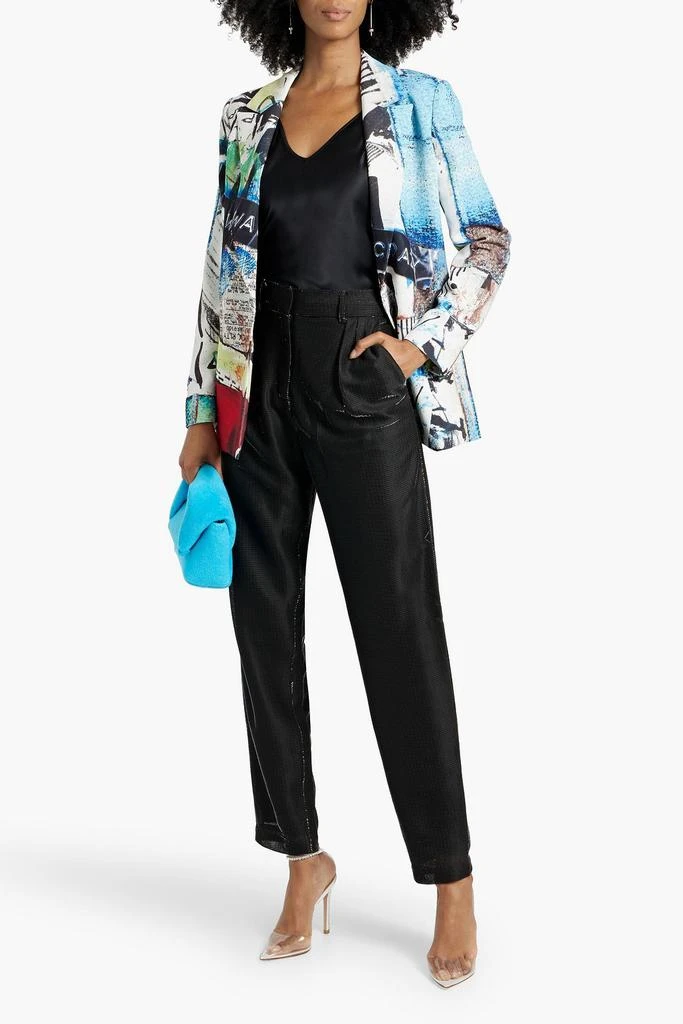 Alice + Olivia Denny printed crepe blazer 2