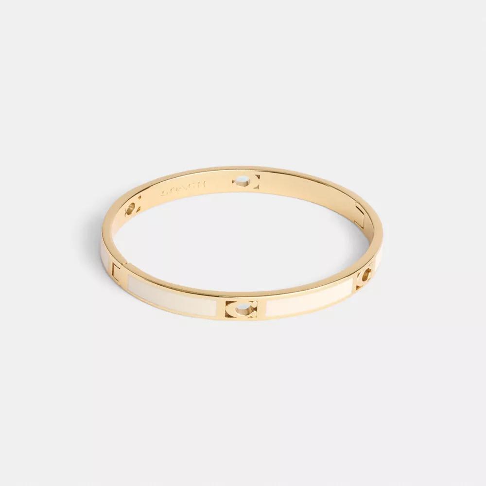 Coach Signature Enamel Bangle