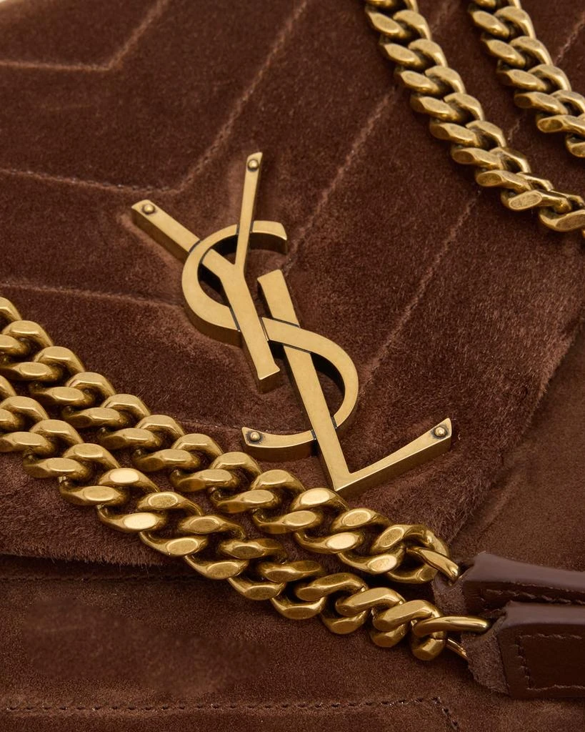 Yves Saint Laurent Loulou Medium YSL Shoulder Bag in Quilted Suede 6