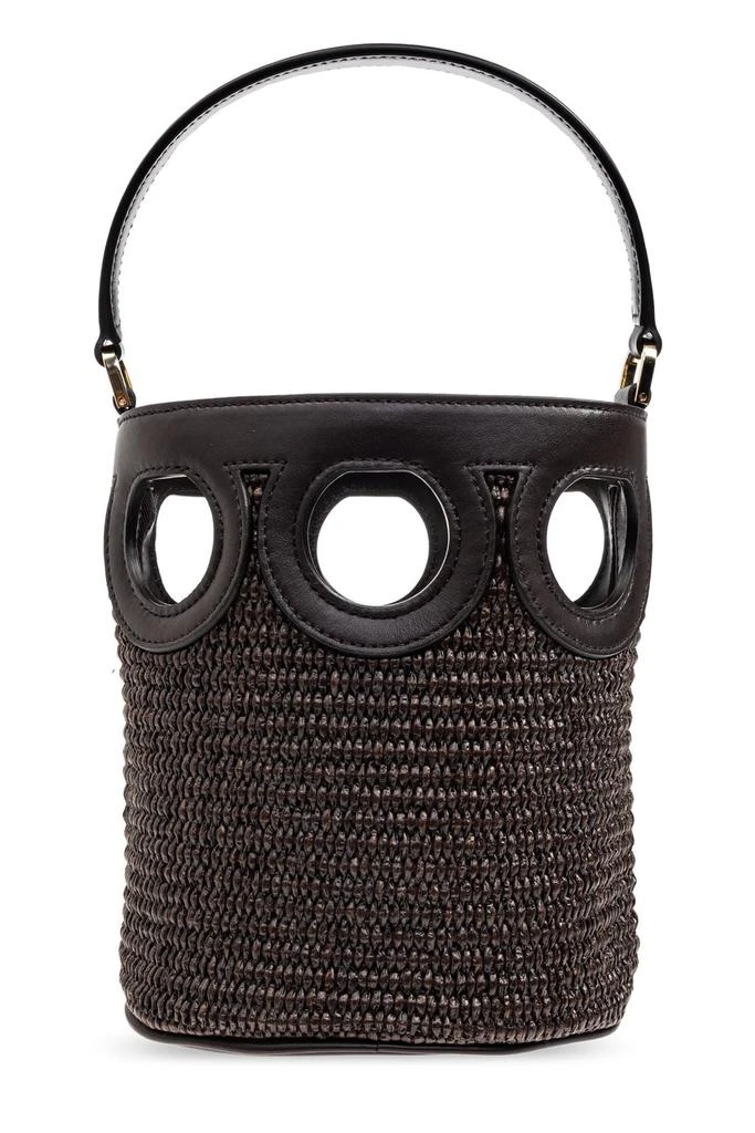 Salvatore Ferragamo Ferragamo Gancini Outline XS Bucket Bag 2