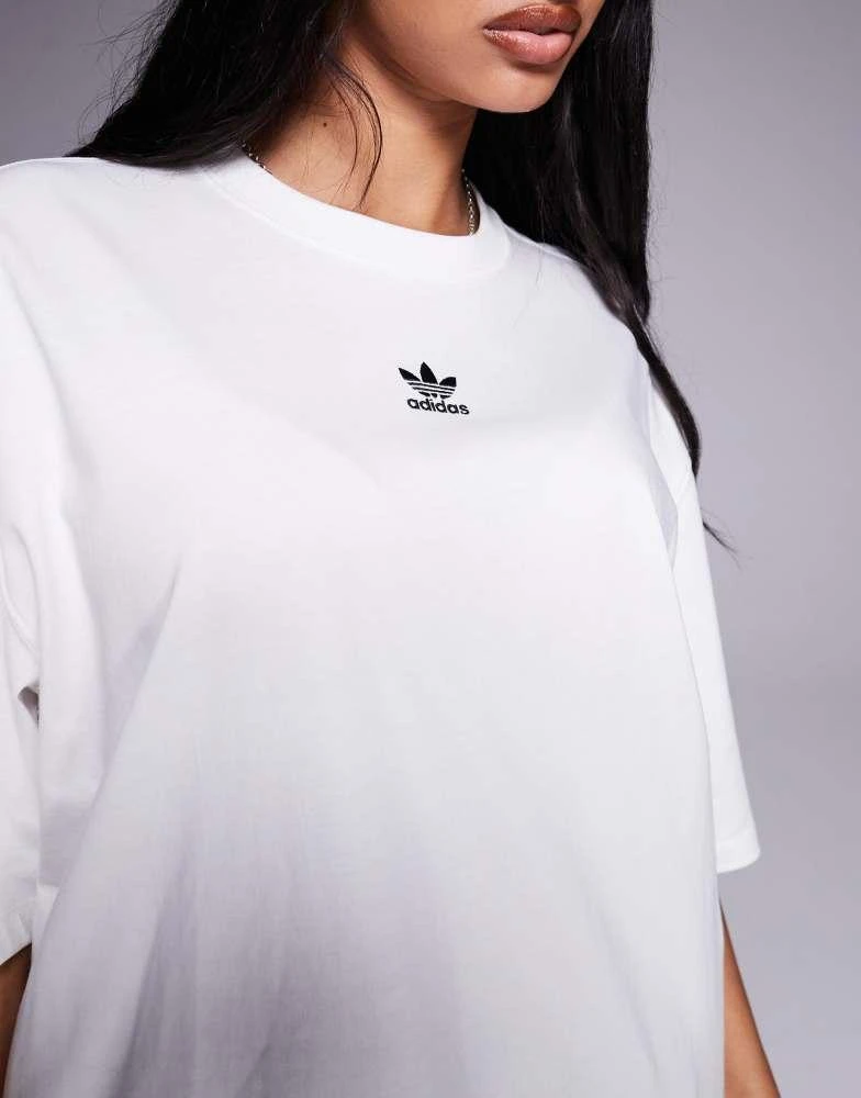 Adidas adidas Originals Trefoil Essentials t-shirt in white 3