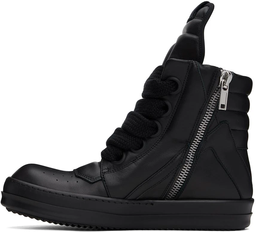 Rick Owens Black Jumbo Laced Geobasket Sneakers 3