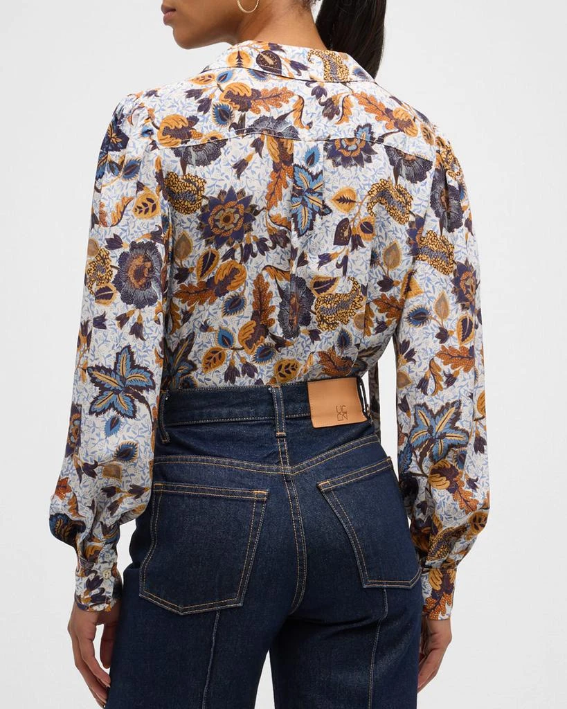 Ulla Johnson Florian Floral-Print Silk Blouse 3
