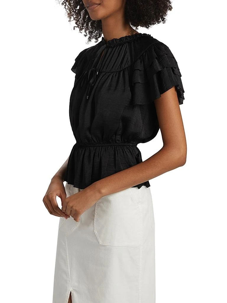 If Only Studio Parachute Ruffled Peplum Top 4