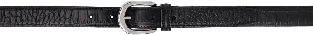 Andersons SSENSE Exclusive Black Mock Croc Belt