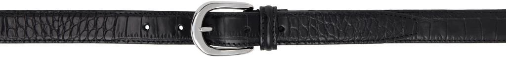 Andersons SSENSE Exclusive Black Mock Croc Belt 1