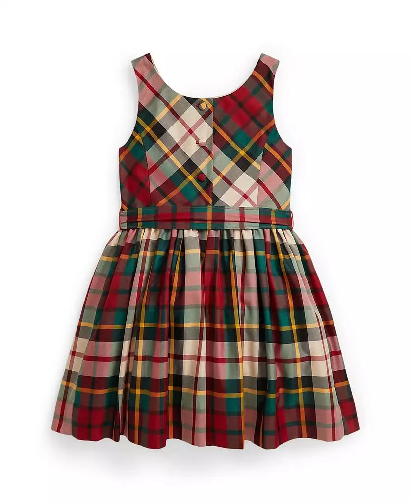 Ralph Lauren Girls
2T-6X Plaid Taffeta Sleeveless Dress 6