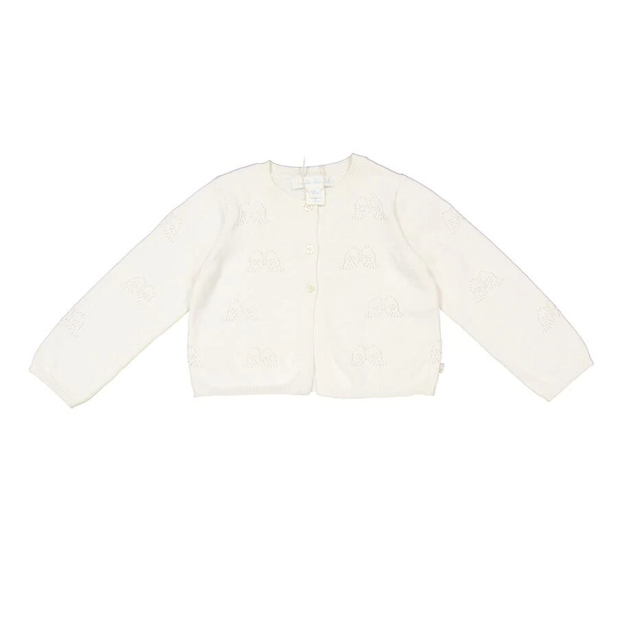 Marie Chantal Infant Pointelle Angel Wing Cardigan 1