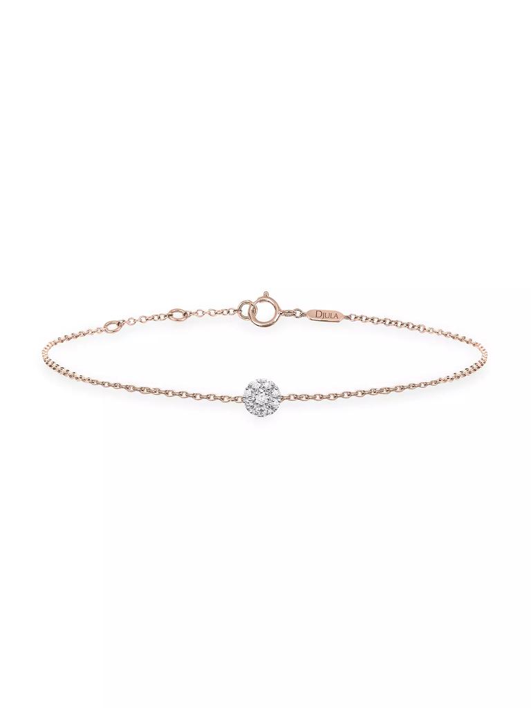 DJULA Magic Touch 18K Rose Gold & Diamond Target Chain Bracelet