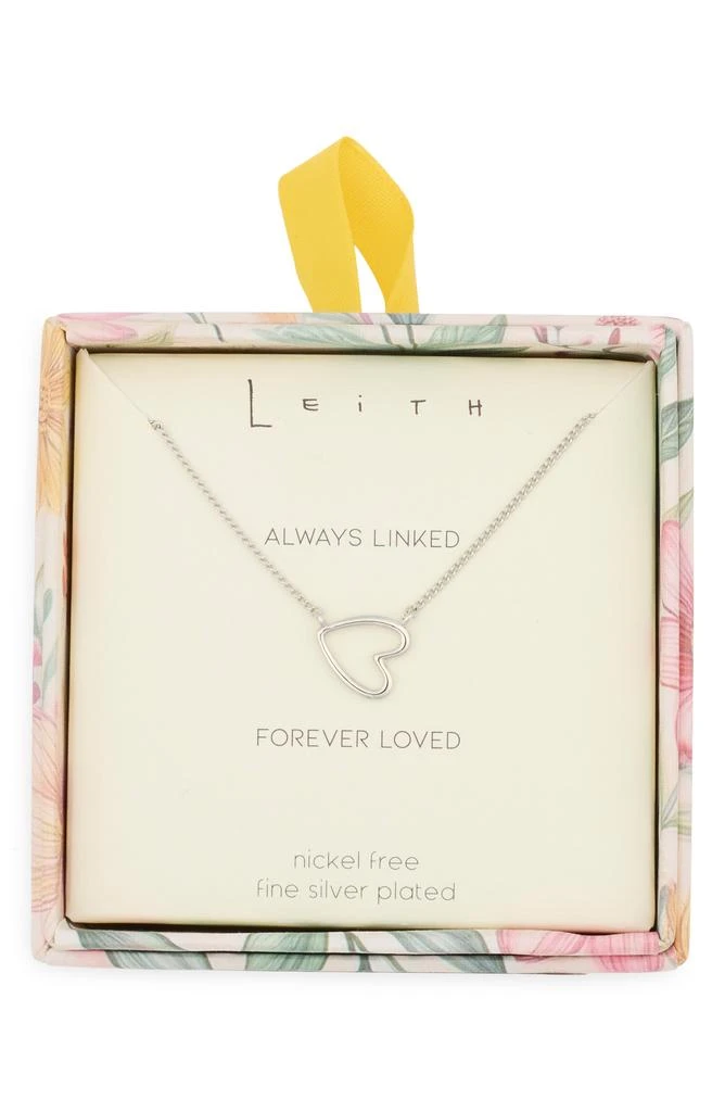 Leith Open Heart Pendant Necklace 1