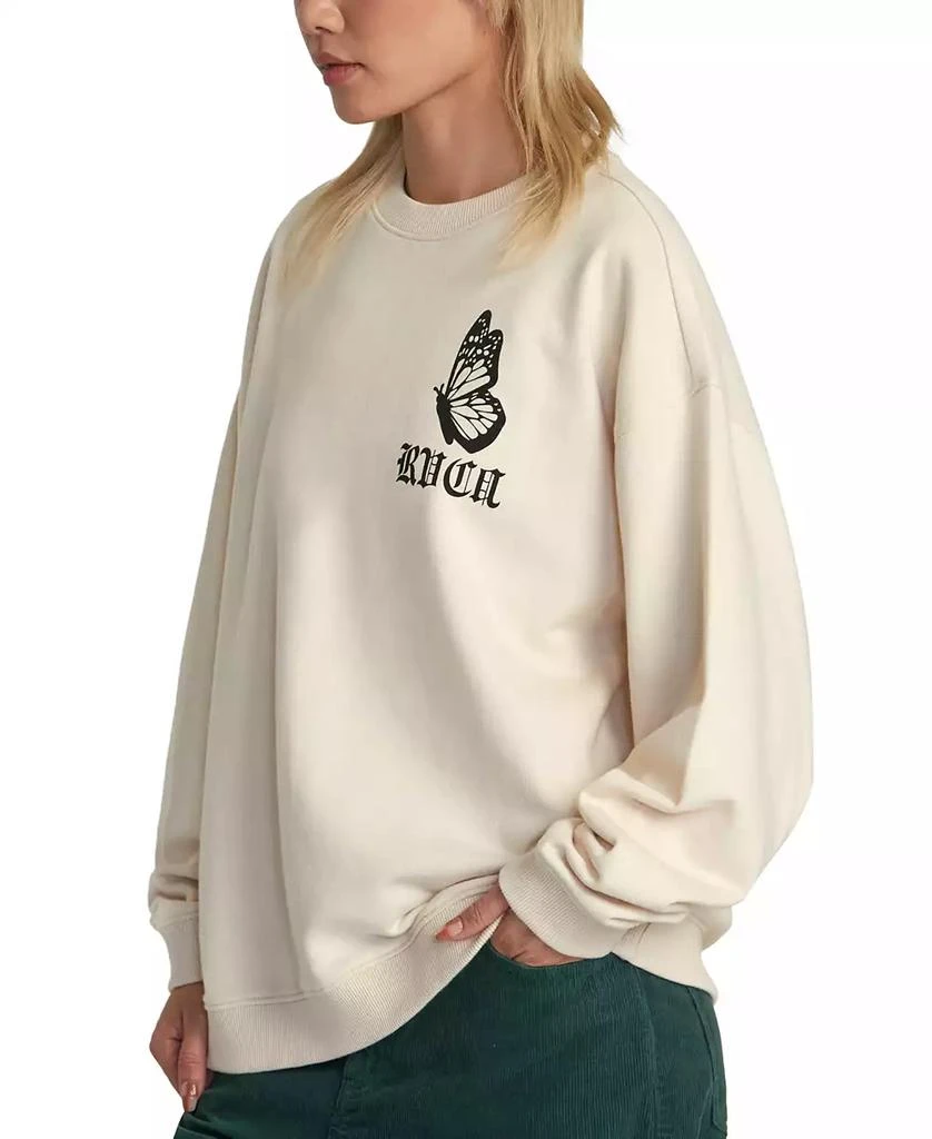 RVCA Women's Just Floatin Logo Sweatshirt 3