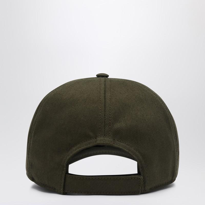 miu miu ダークグリーン ベースボールキャップ Miu Miu Green baseball cap with logo - Hats - BeyondStyle
