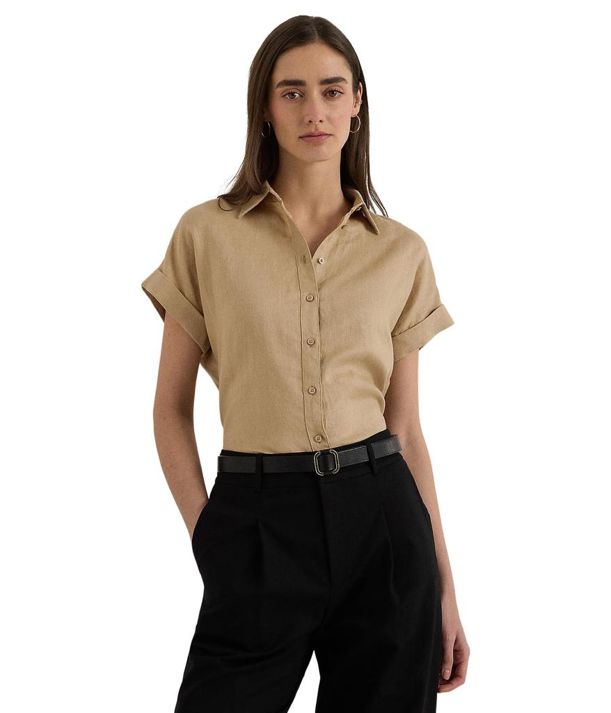 Ralph Lauren Linen Dolman-Sleeve Shirt