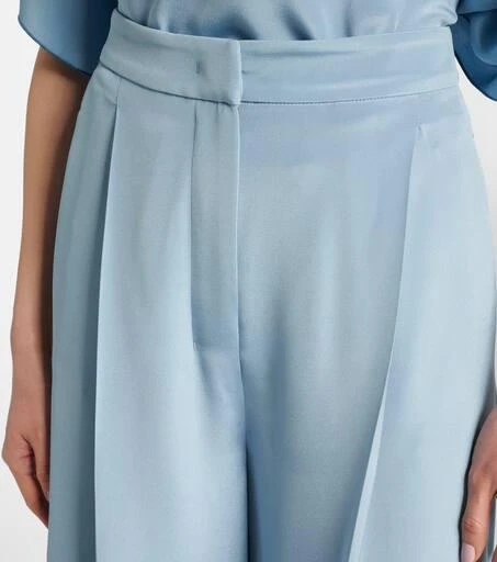 Max Mara Origano high-rise silk wide-leg pants 4