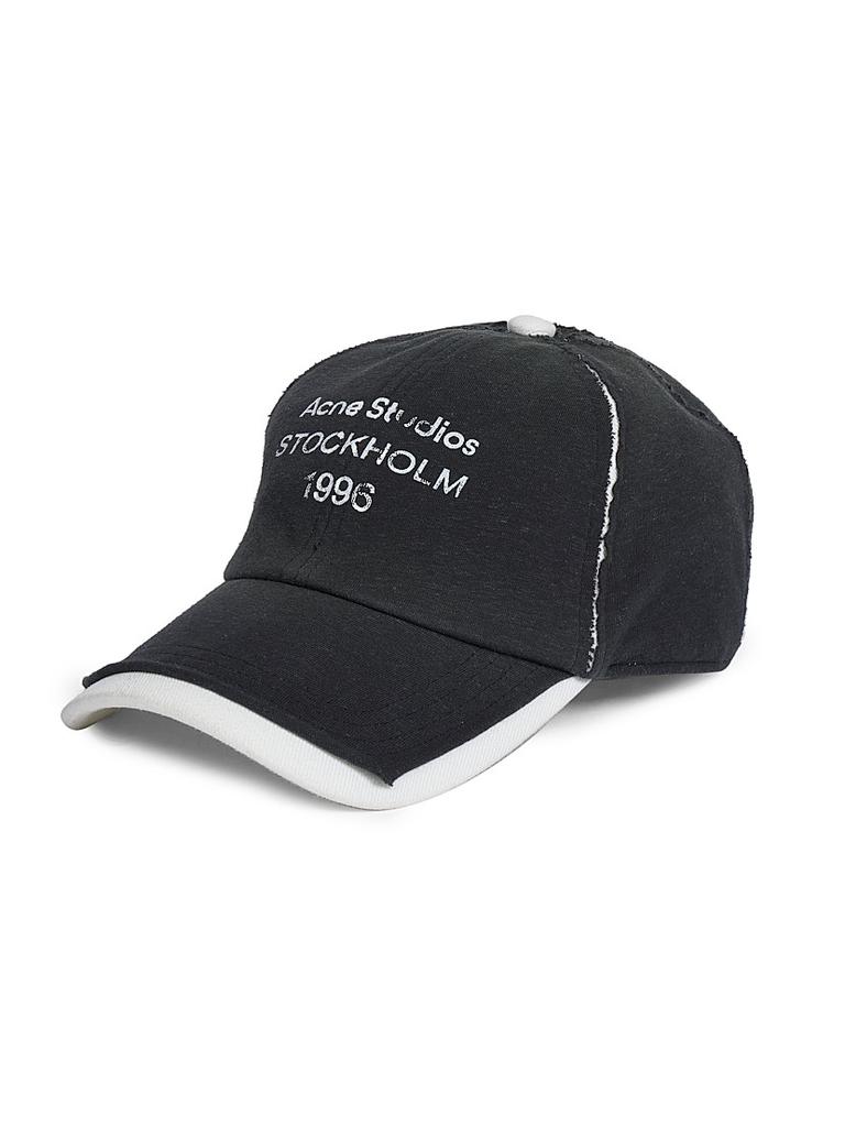 帽子 Acne Studios LOGO STAMP CAP Acne Studios - Logo stamp cap - Black