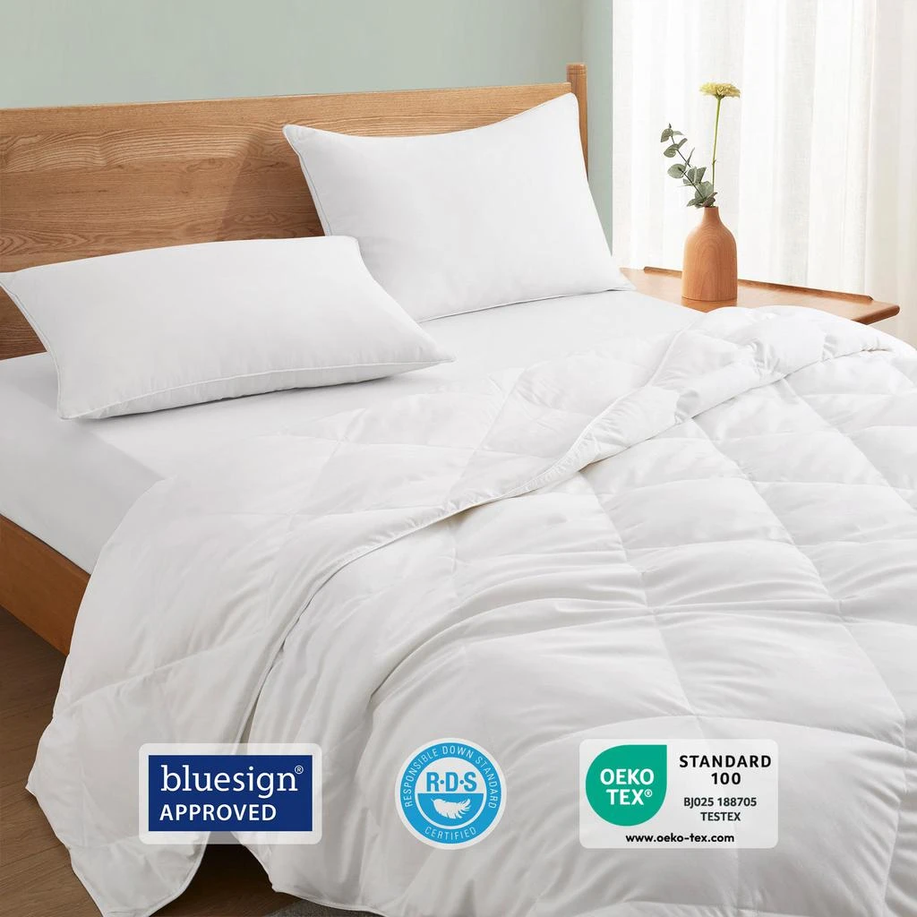 Peace Nest Soft Lightweight Down and Feather Fiber Comforter Diamond Quilted Duvet Insert 3