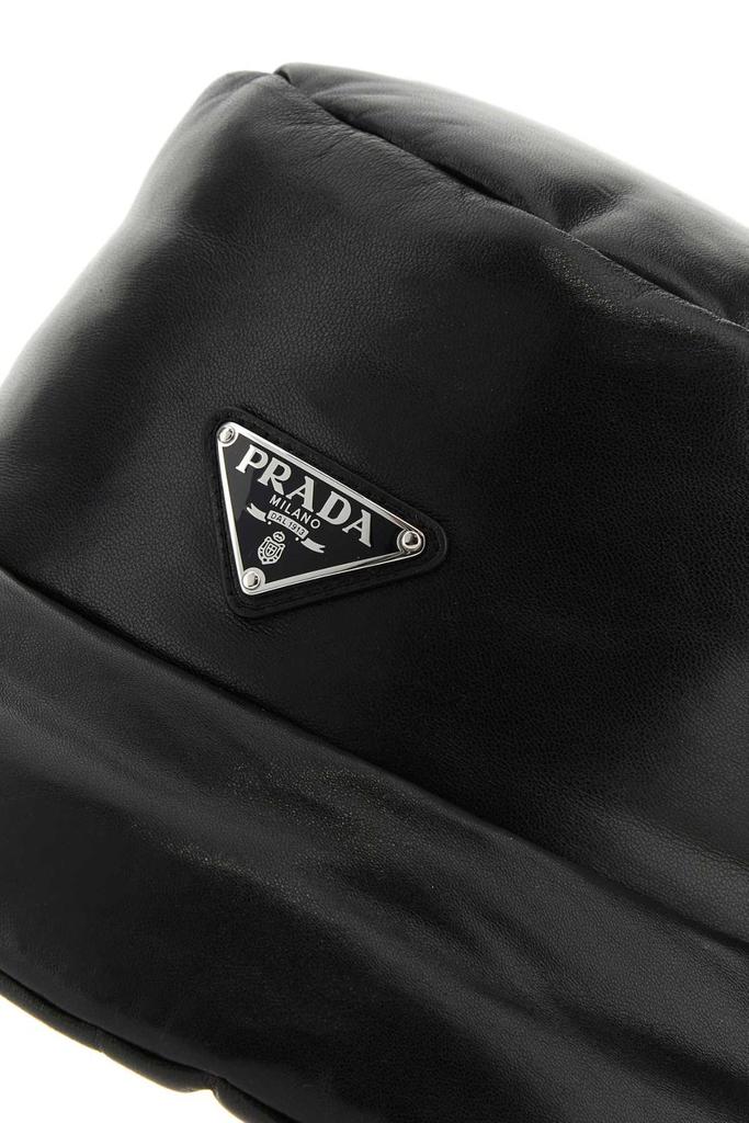 PRADA HAT (1HC2482DYI F0002) Prada Black Nappa Leather PRADA HAT (1HC2482DYI F0002) Prada Black Nappa Leather