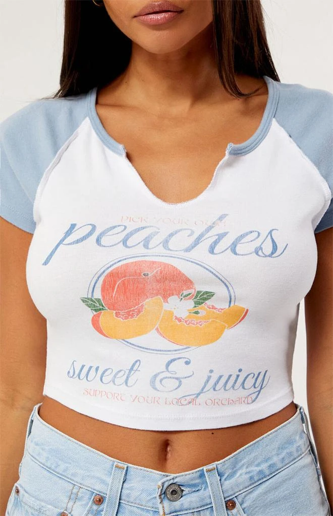 PacSun Peaches Raglan T-Shirt 2