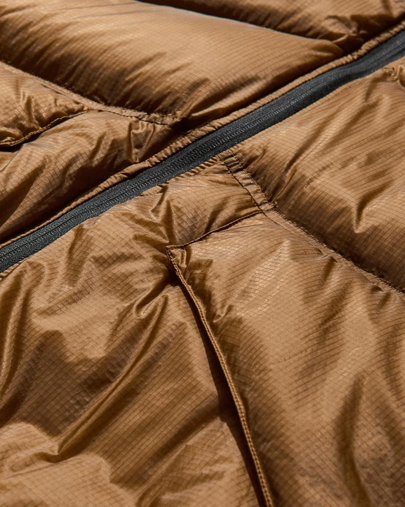 PYRENEX Men's Nitty Gritty Stellar Hooded Technical Down Jacket Bronze Brown 4