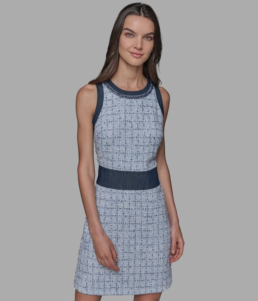 Karl Lagerfeld Paris BOUCLE DENIM SHEATH DRESS 4