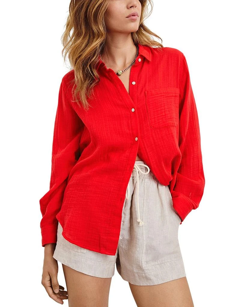 Rails Ellis Cotton Gauze Button Down Shirt 5