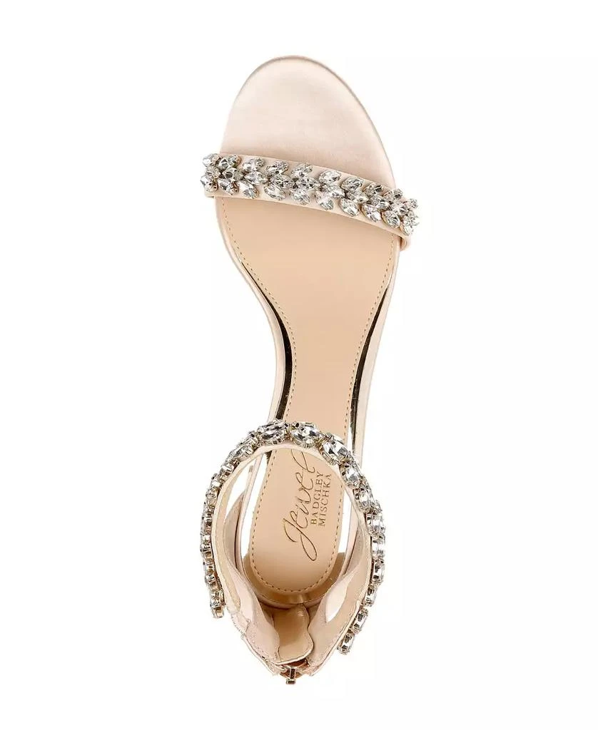 Badgley Mischka Women's Bronwen Block Heel Evening Sandals 4