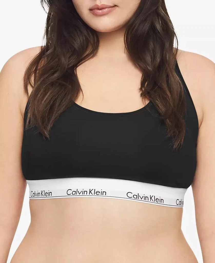 Calvin Klein Plus Size Modern Cotton Unlined Bralette QF5116 1