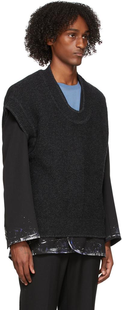 ADER error Black Joyce Knit Vest