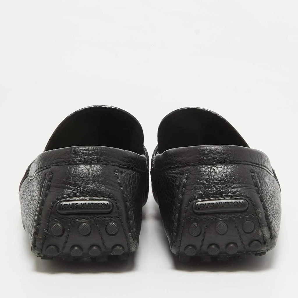 Louis Vuitton Louis Vuitton Black Leather Hockenheim Slip on Loafers Size 40 5