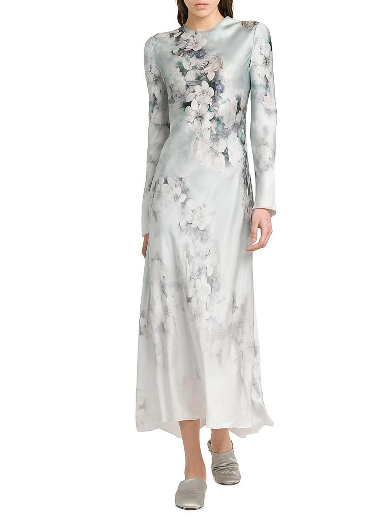 knee length dresses for ladies Alberta Ferretti Strappy Beaded Maxi Dress – Recess main image 1