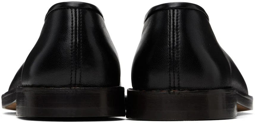 Lemaire Black Flat Piped Slippers 2