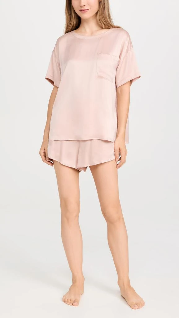 Lunya Washable Silk Tee Short Set 6