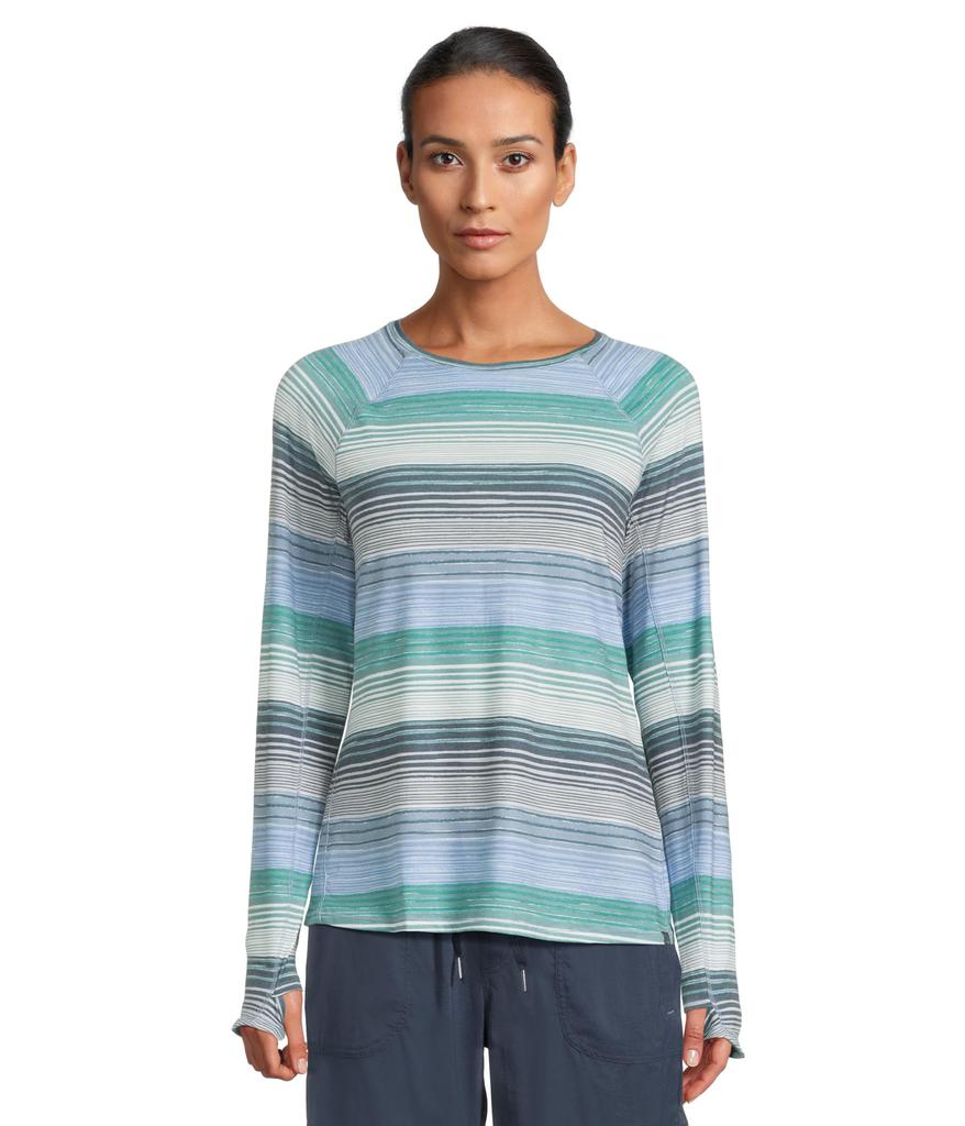 L.L.BEAN Everyday SunSmart® Crew Neck Long-Sleeve Stripe Tee