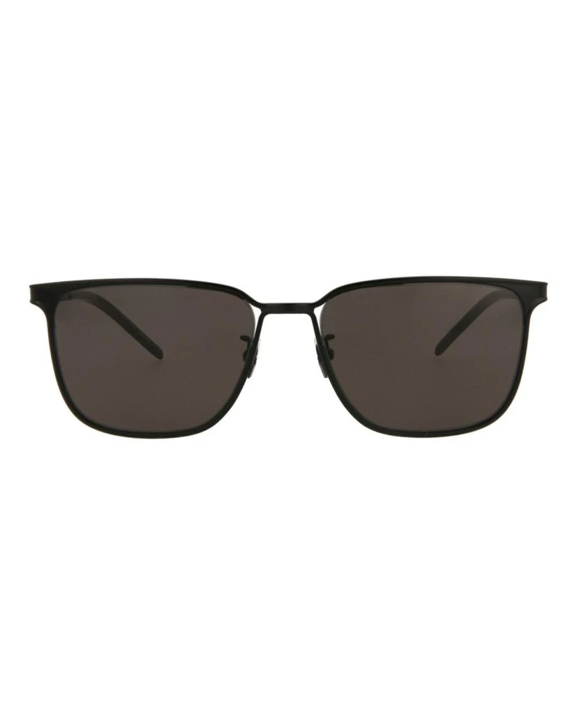 Saint Laurent Square-Frame Metal Sunglasses 1