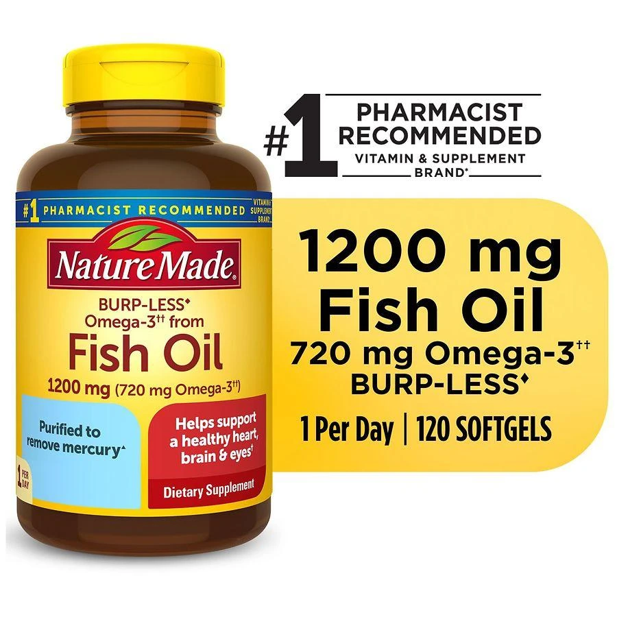 Nature Made Fish Oil 1200 mg Softgels 8