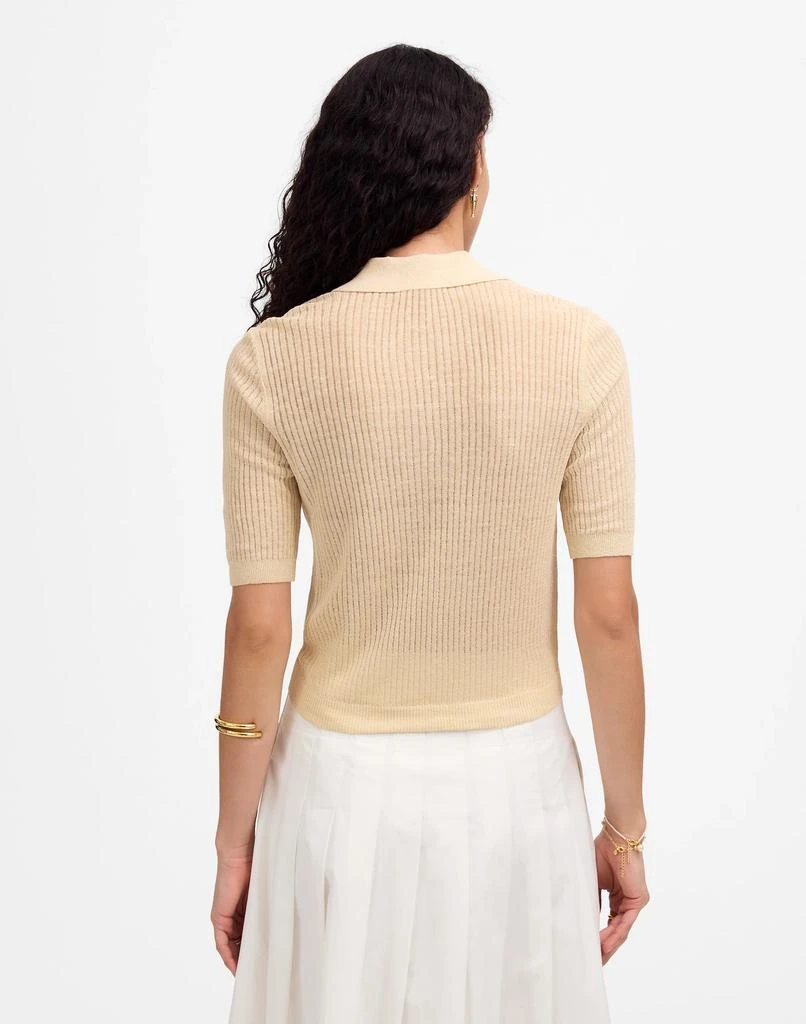 Madewell Short-Sleeve Polo Sweater Tee 4