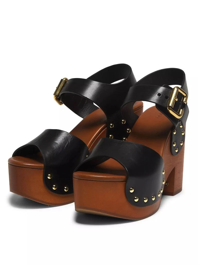 Chloé Jeannette Leather Clogs 2