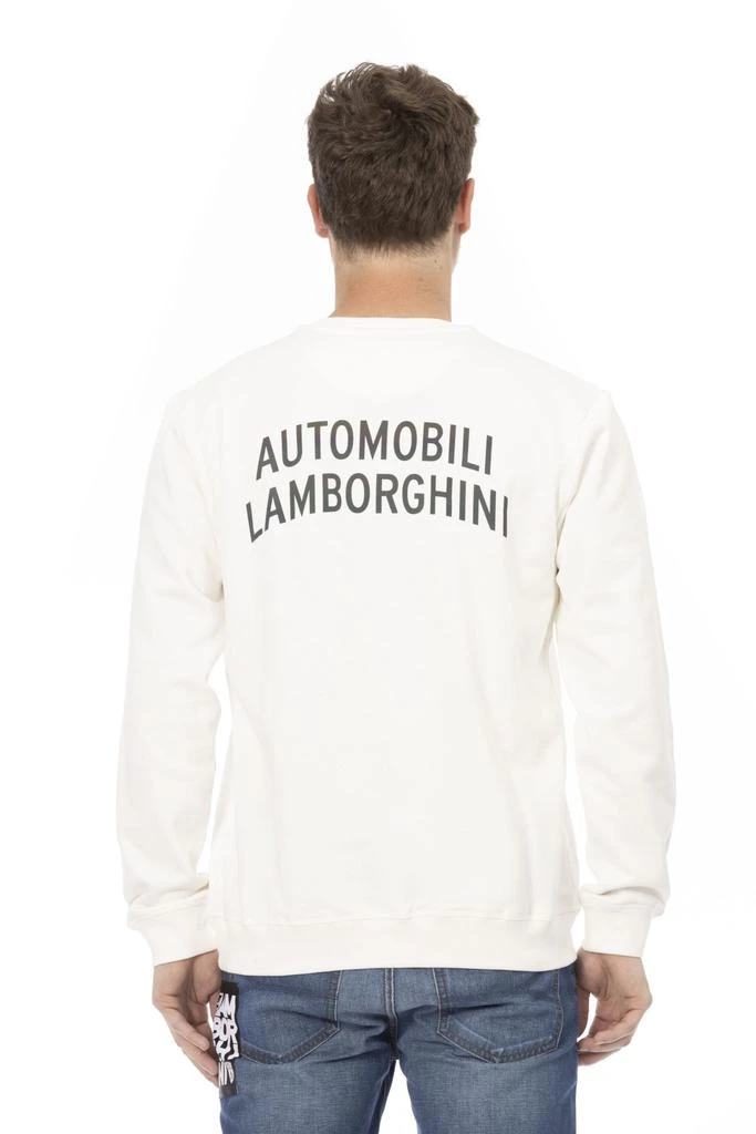 AUTOMOBILI LAMBORGHINI Automobili Lamborghini White Cotton Sweater 3
