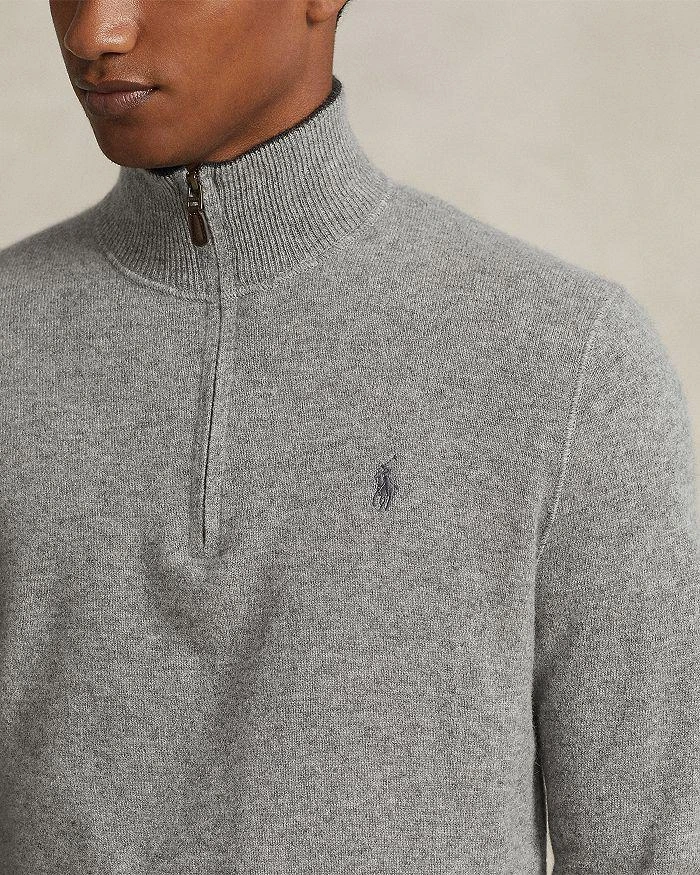 Ralph Lauren Cashmere Regular Fit Quarter Zip Mock Neck Sweater - Exclusive 4