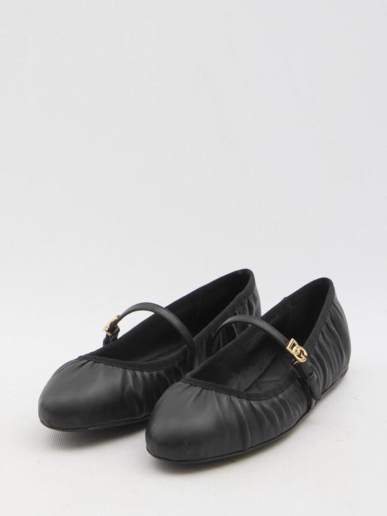 Dolce & Gabbana Leather Ballet Flats 36 - Shoes - BeyondStyle